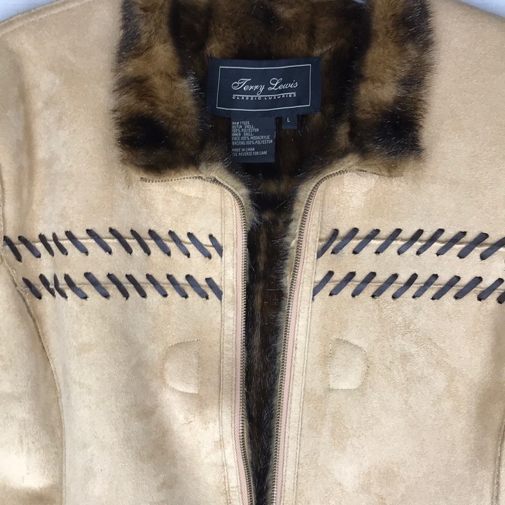 Terry Lewis Classic Luxuries Trench Coat Size Lg